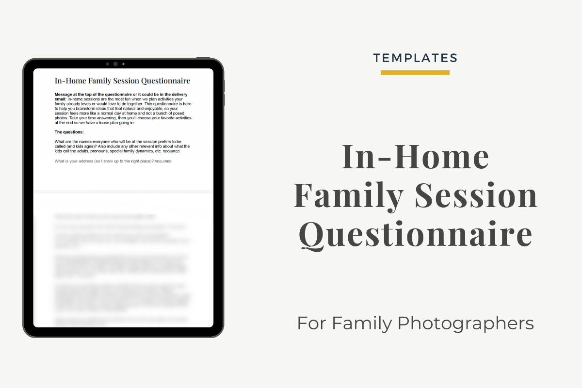 Questionnaire for Meaningful In-Home Family Sessions